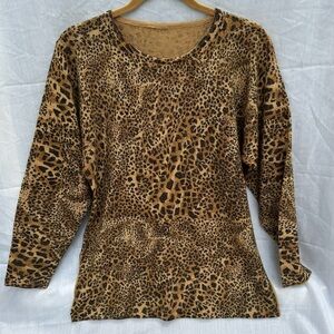 Vintage Leopard Pullover Sweater